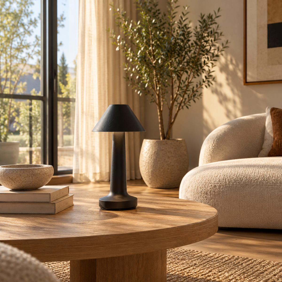 Cordless Rechargeable LED Table Lamp with Touch Control