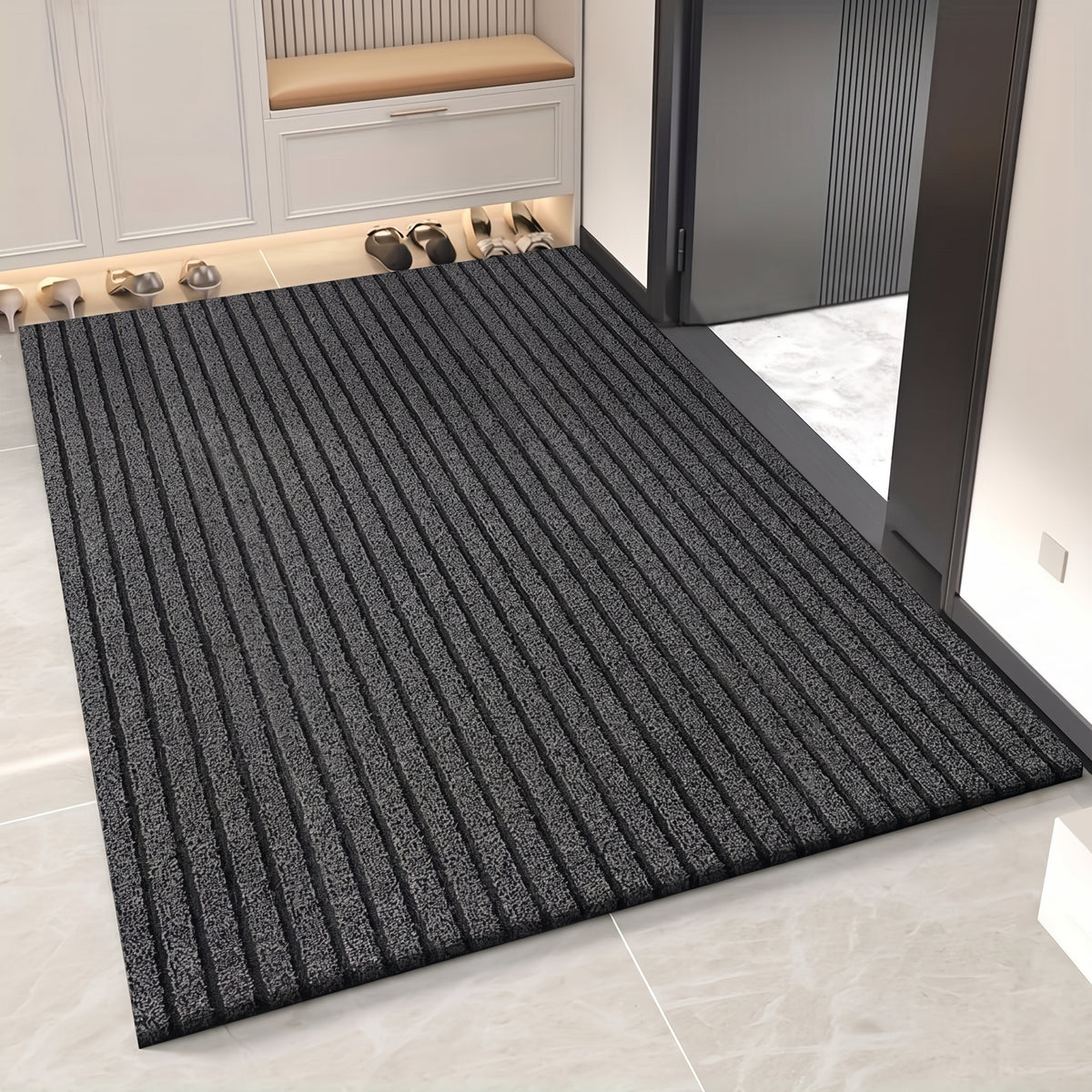 Ribbed Entrance Doormat for Outdoor and Indoor Use