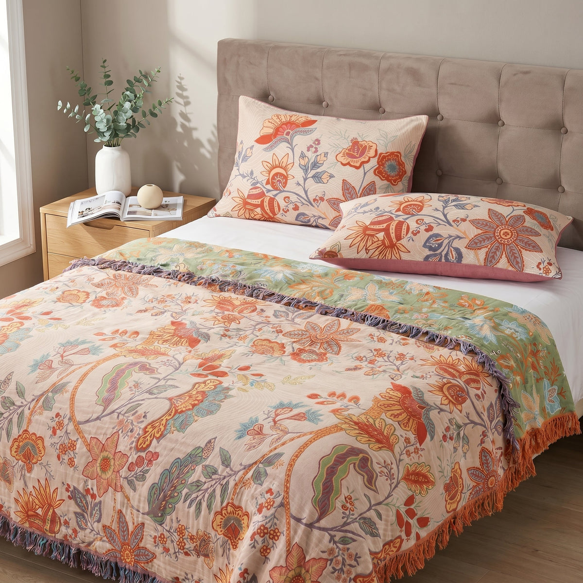 2-Piece Floral Decorative Pillowcase For Bedroom And Living Area - Pillowcase - Seravelle Home