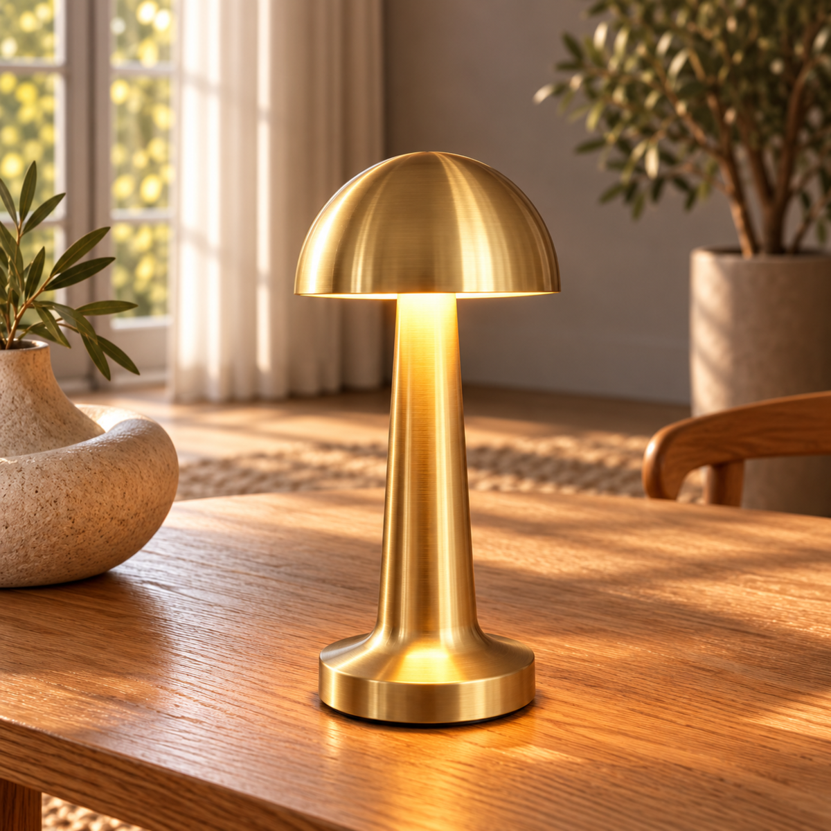 Cordless Rechargeable LED Table Lamp with Touch Control