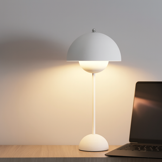 USB Rechargeable Mushroom Table Lamp – 3 Brightness Levels, Touch Control, LED Night Light