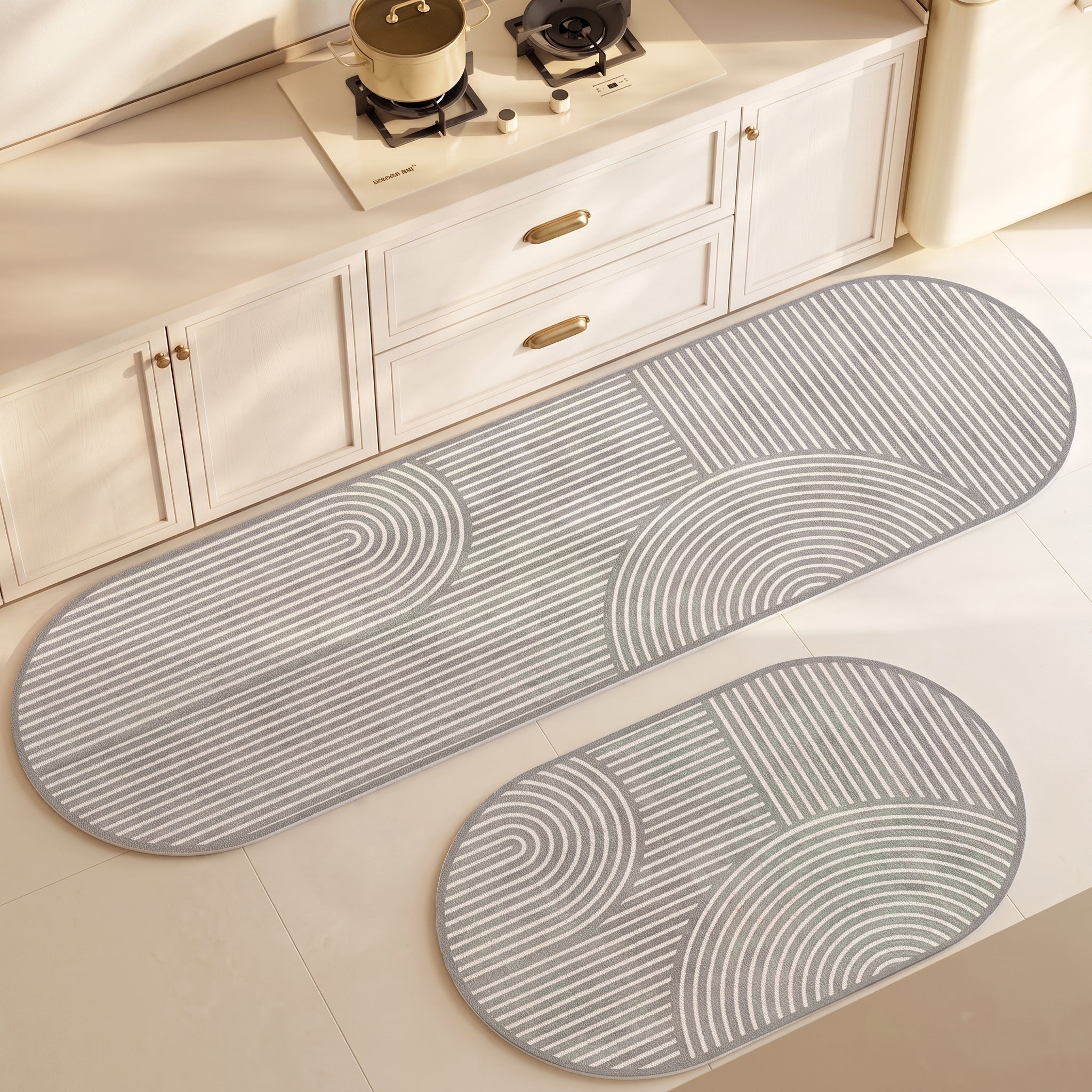 Non-Slip Absorbent Stripe Kitchen Floor Runner