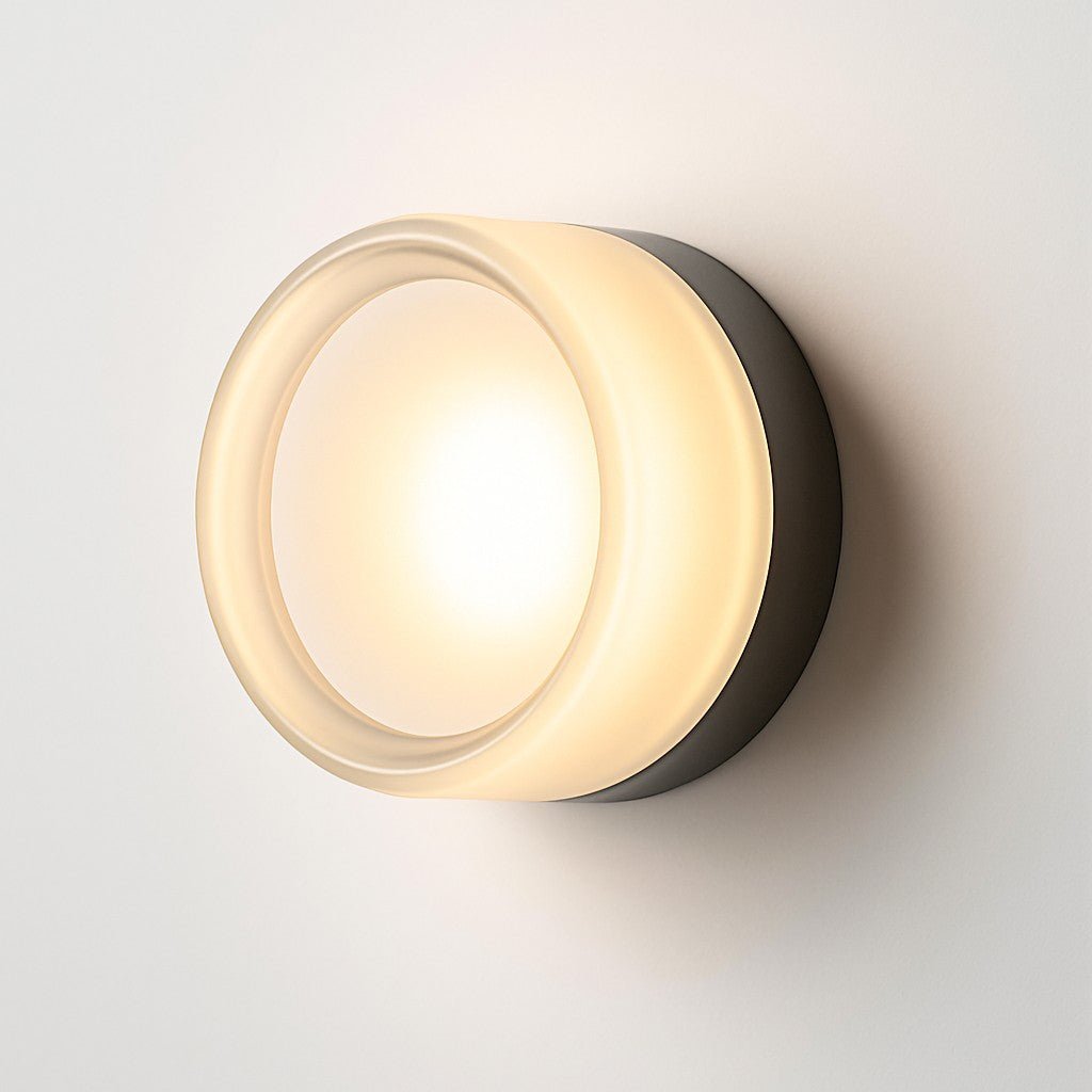 Acrylic Jelly Wall Lamp with Swirled LED Shade Design - Wall Light Fixtures - Clear - Seravelle Home