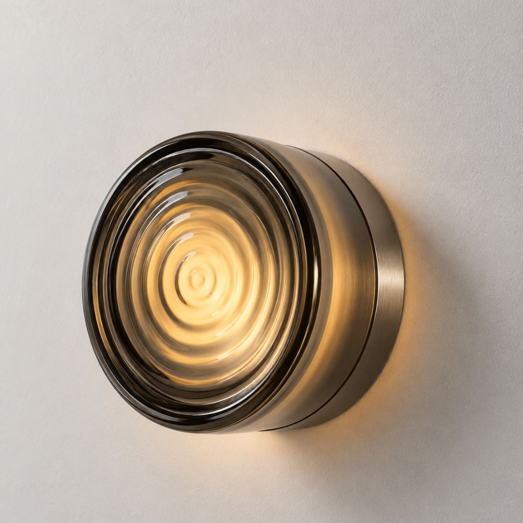Acrylic Jelly Wall Lamp with Swirled LED Shade Design - Wall Light Fixtures - Grey - Seravelle Home