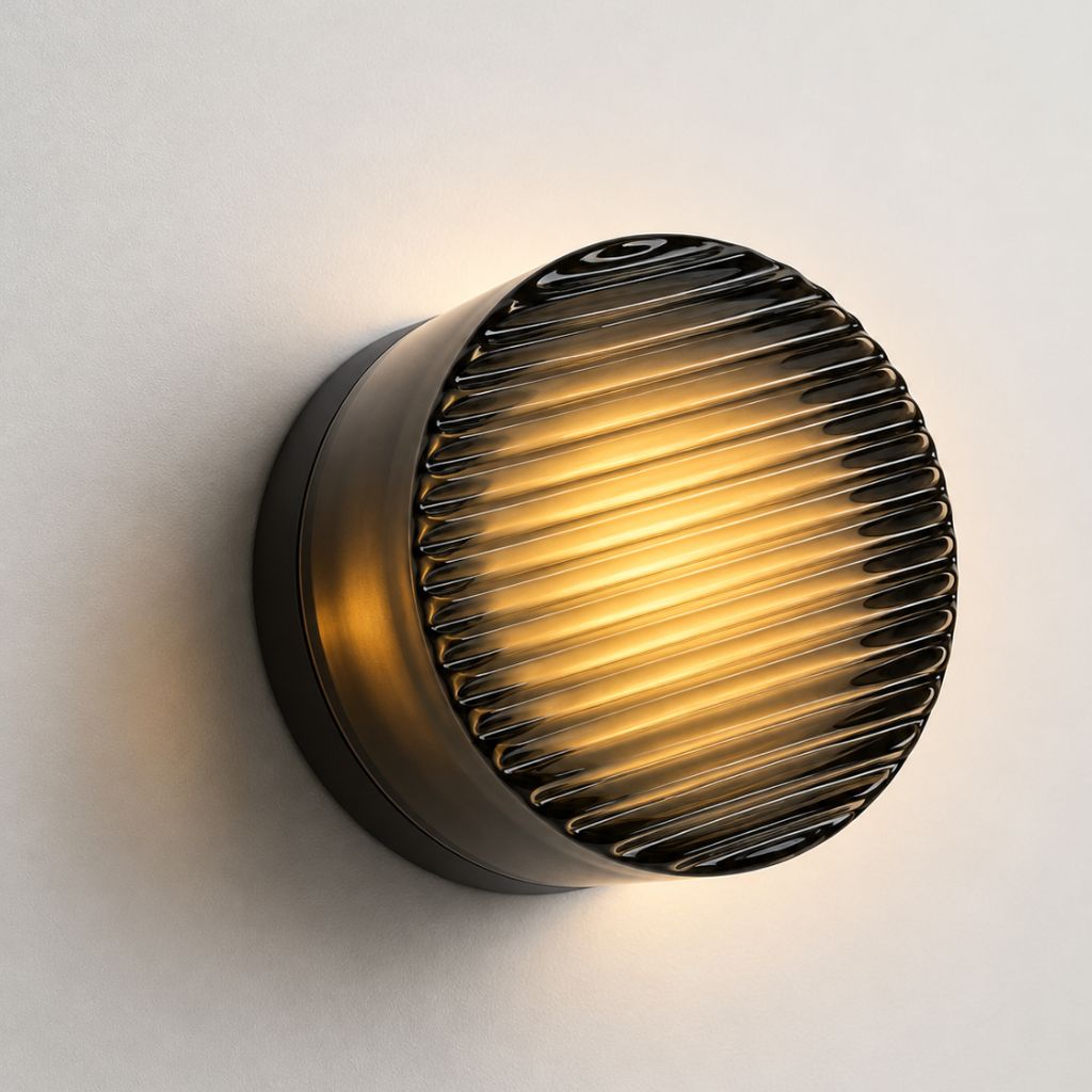 Acrylic Jelly Wall Lamp with Swirled LED Shade Design - Wall Light Fixtures - Grey - Seravelle Home
