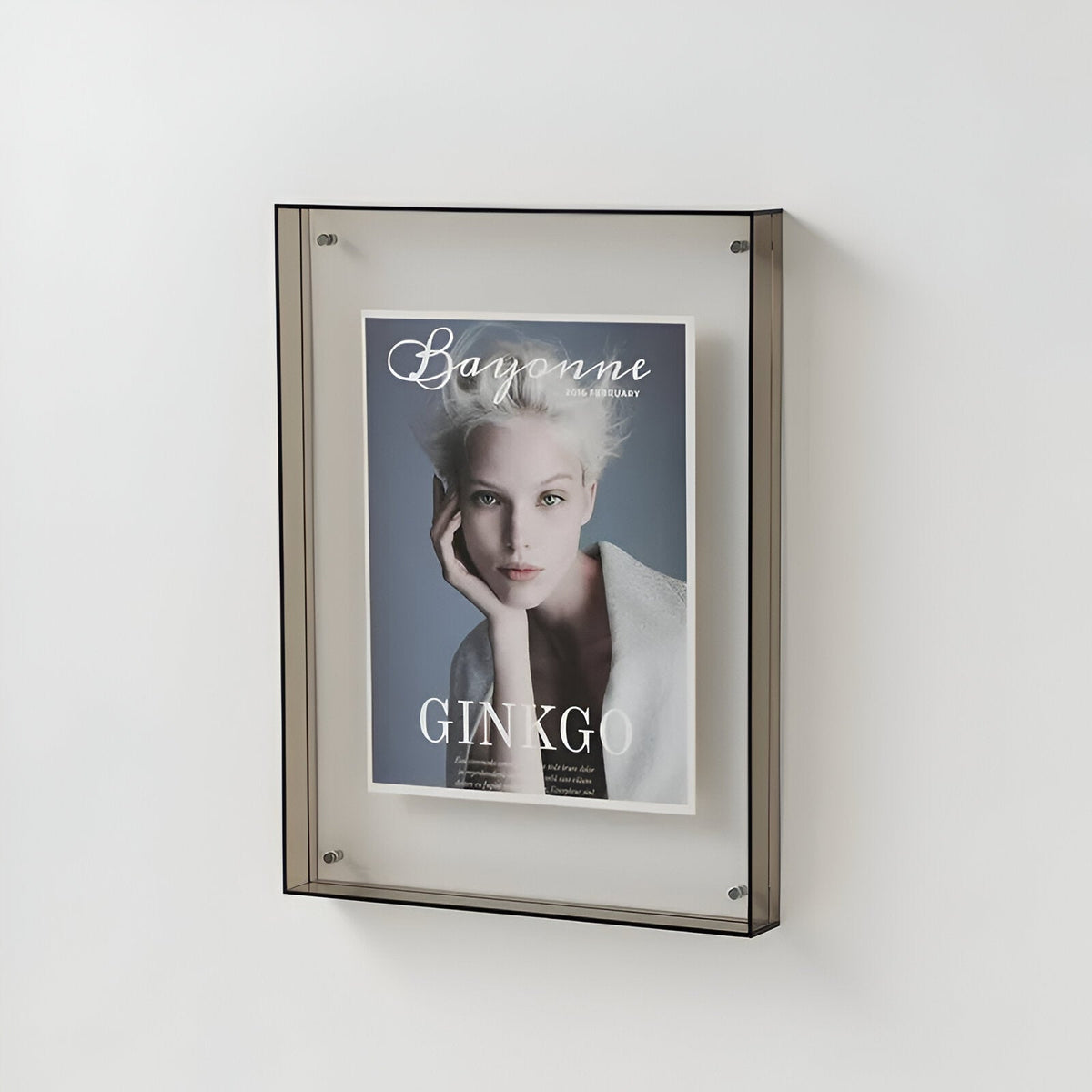 Acrylic Photo Frame with Clear Minimalist Design - Picture Frames - Grey - Seravelle Home