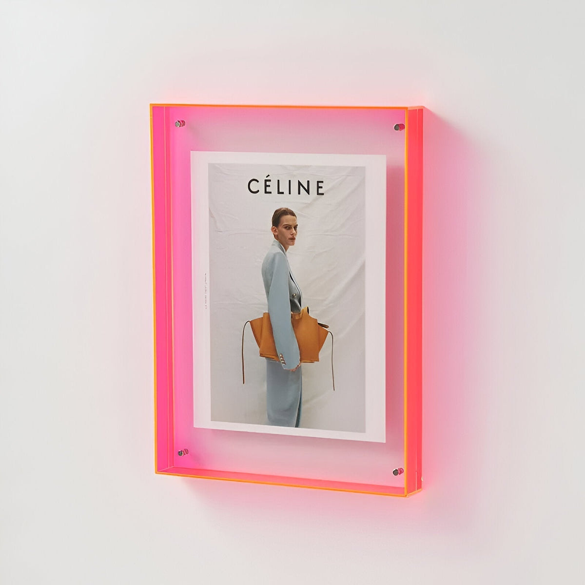 Acrylic Photo Frame with Clear Minimalist Design - Picture Frames - Red - Seravelle Home