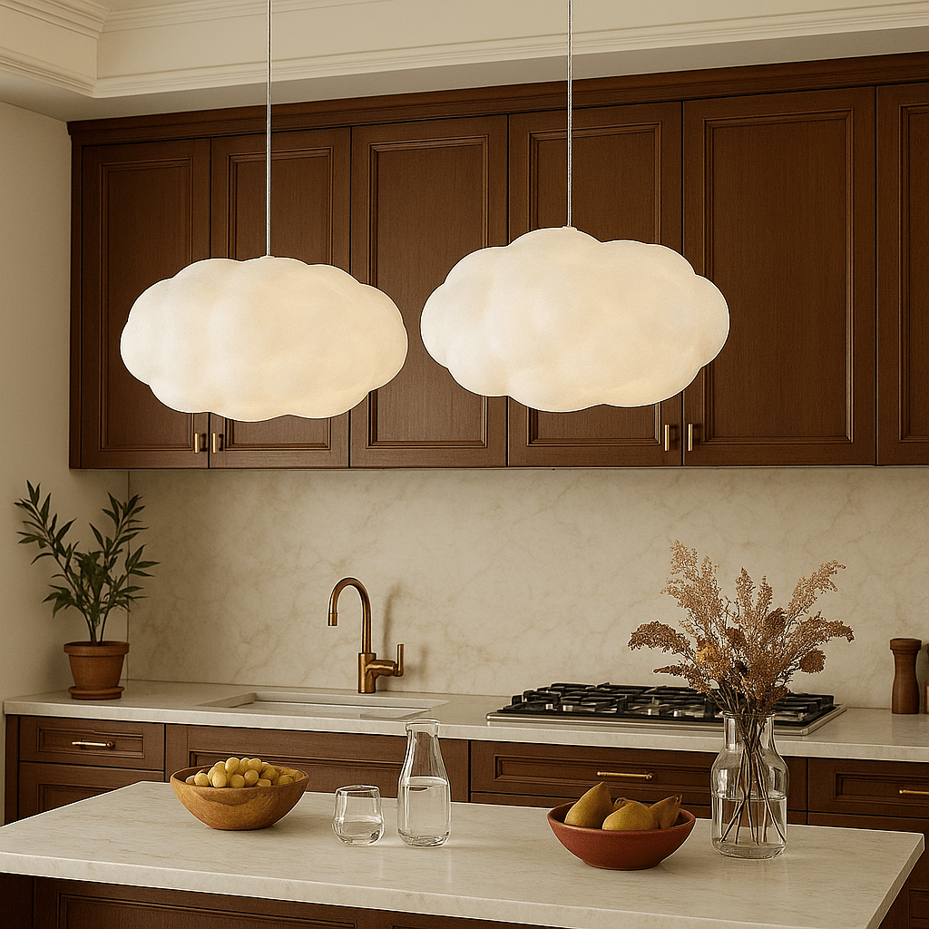 Cloud-Shaped Pendant Light for Dining and Living Spaces - Pendant Light Fixtures - 50x25 cm - Seravelle Home