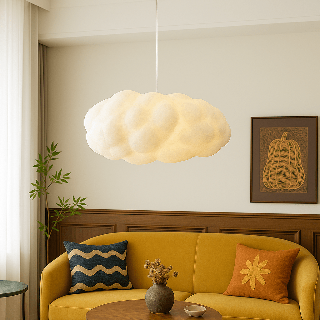 Cloud-Shaped Pendant Light for Dining and Living Spaces - Pendant Light Fixtures - 30x20 cm - Seravelle Home