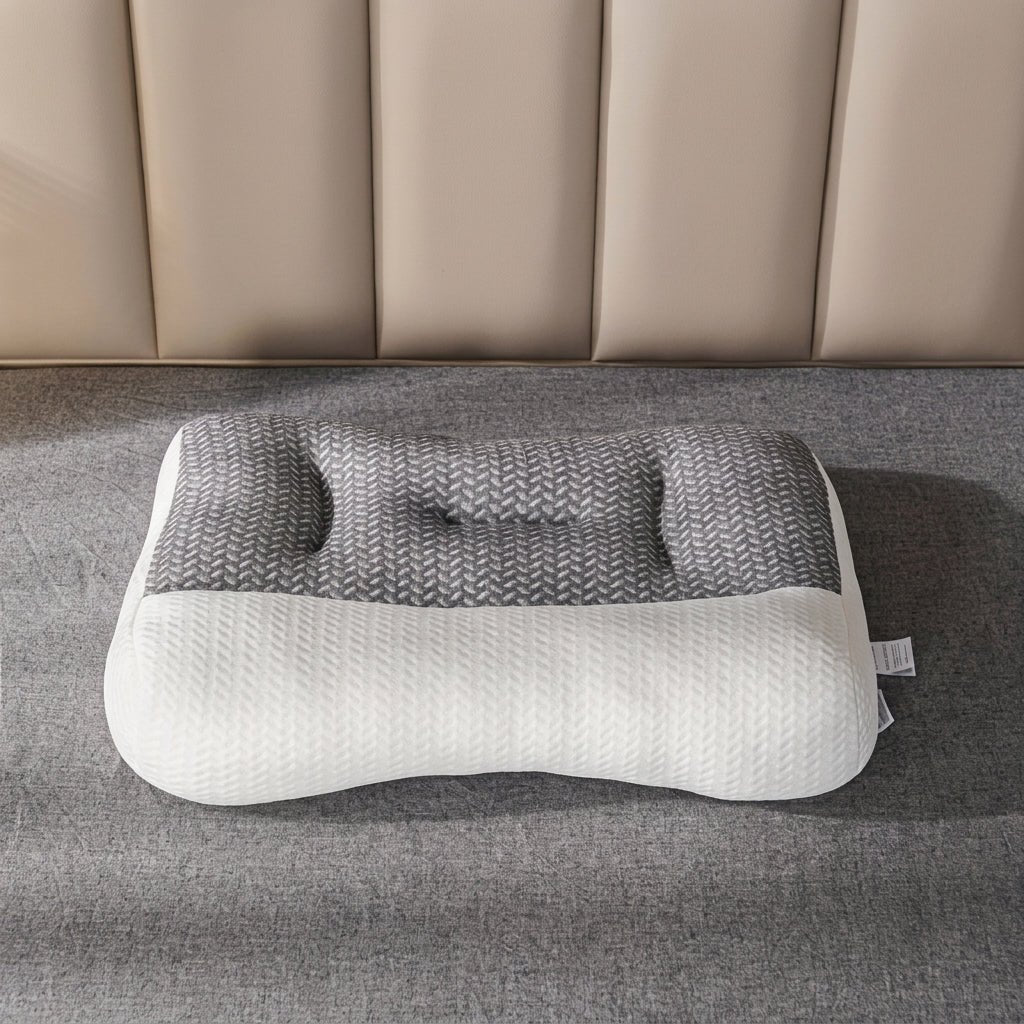 Contoured Neck Support Pillow for Side and Back Sleepers - Neck & Cervical Pillow - Seravelle Home