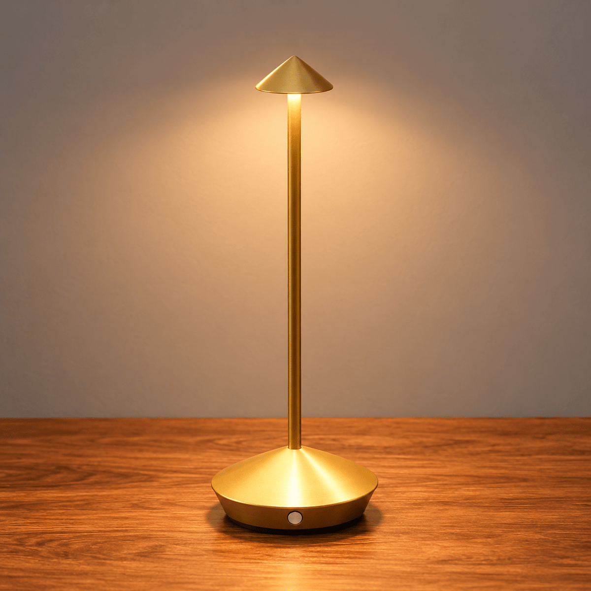 Cordless LED Table Lamp with Touch Dimming Control - Table Lamps - Gold - Seravelle Home