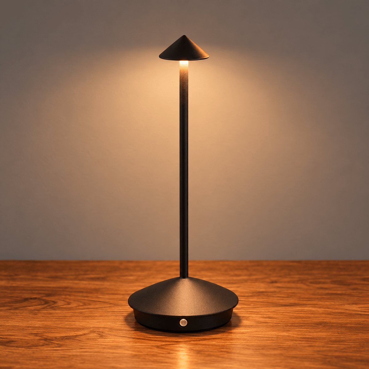 Cordless LED Table Lamp with Touch Dimming Control - Table Lamps - Black - Seravelle Home