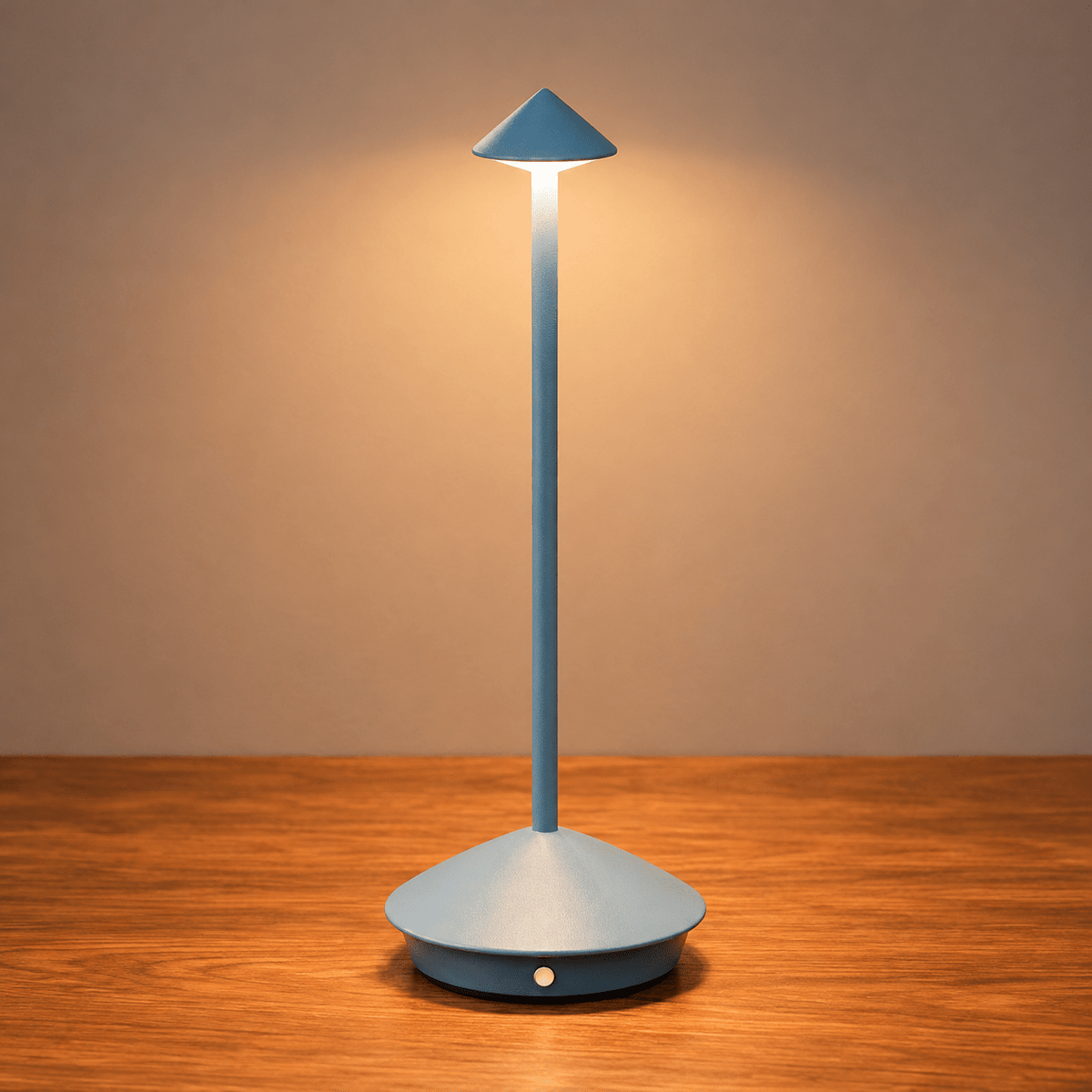Cordless LED Table Lamp with Touch Dimming Control - Table Lamps - Blue - Seravelle Home