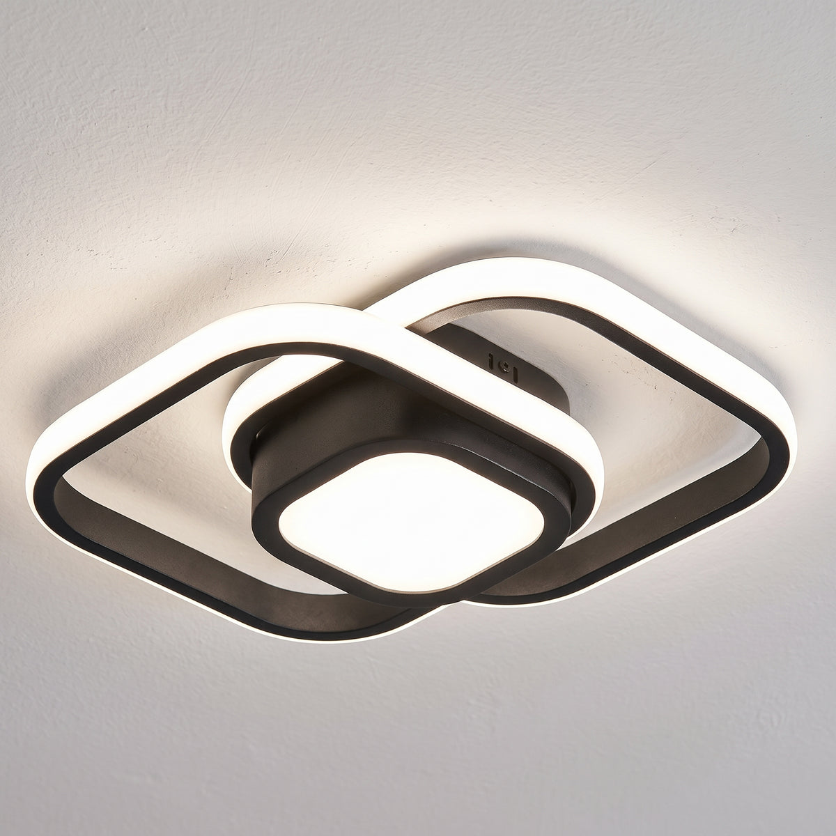 Modern LED Ceiling Light with Interlocking Design