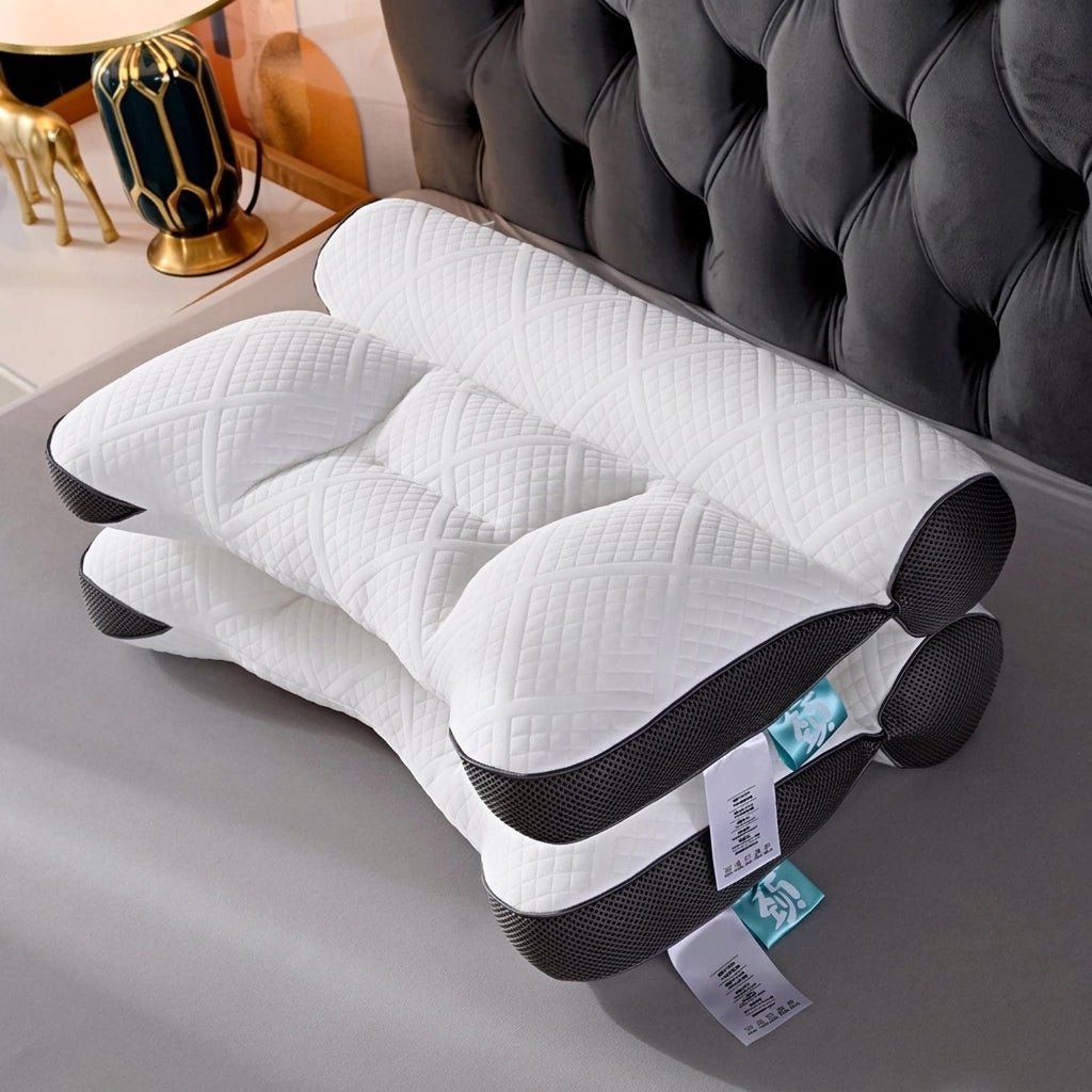 Ergonomic Contour Support Pillow for Neck and Shoulder Comfort - Neck & Cervical Pillow - Grey - Seravelle Home