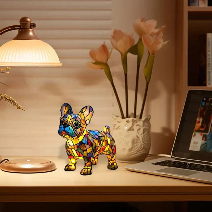 Handcrafted Dog-Shaped Light Lamp