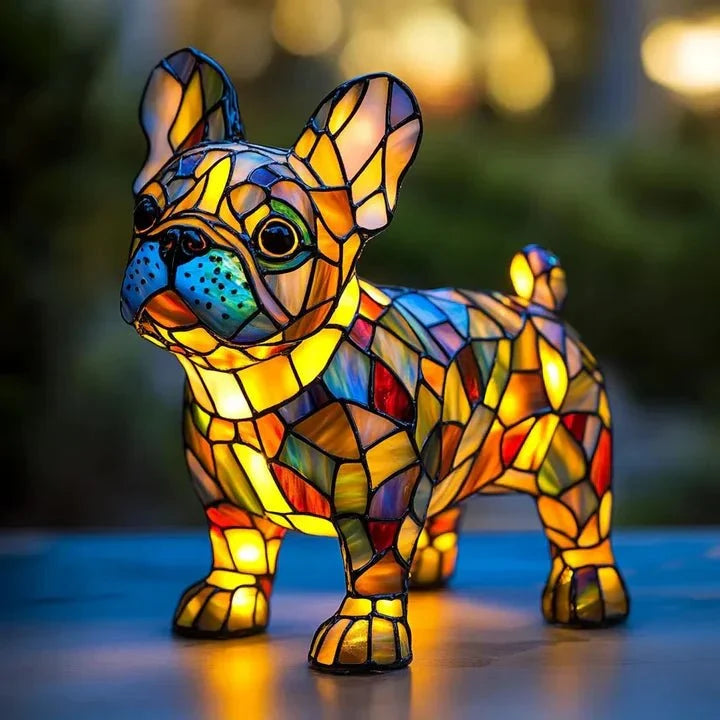 Handcrafted Dog-Shaped Light Lamp