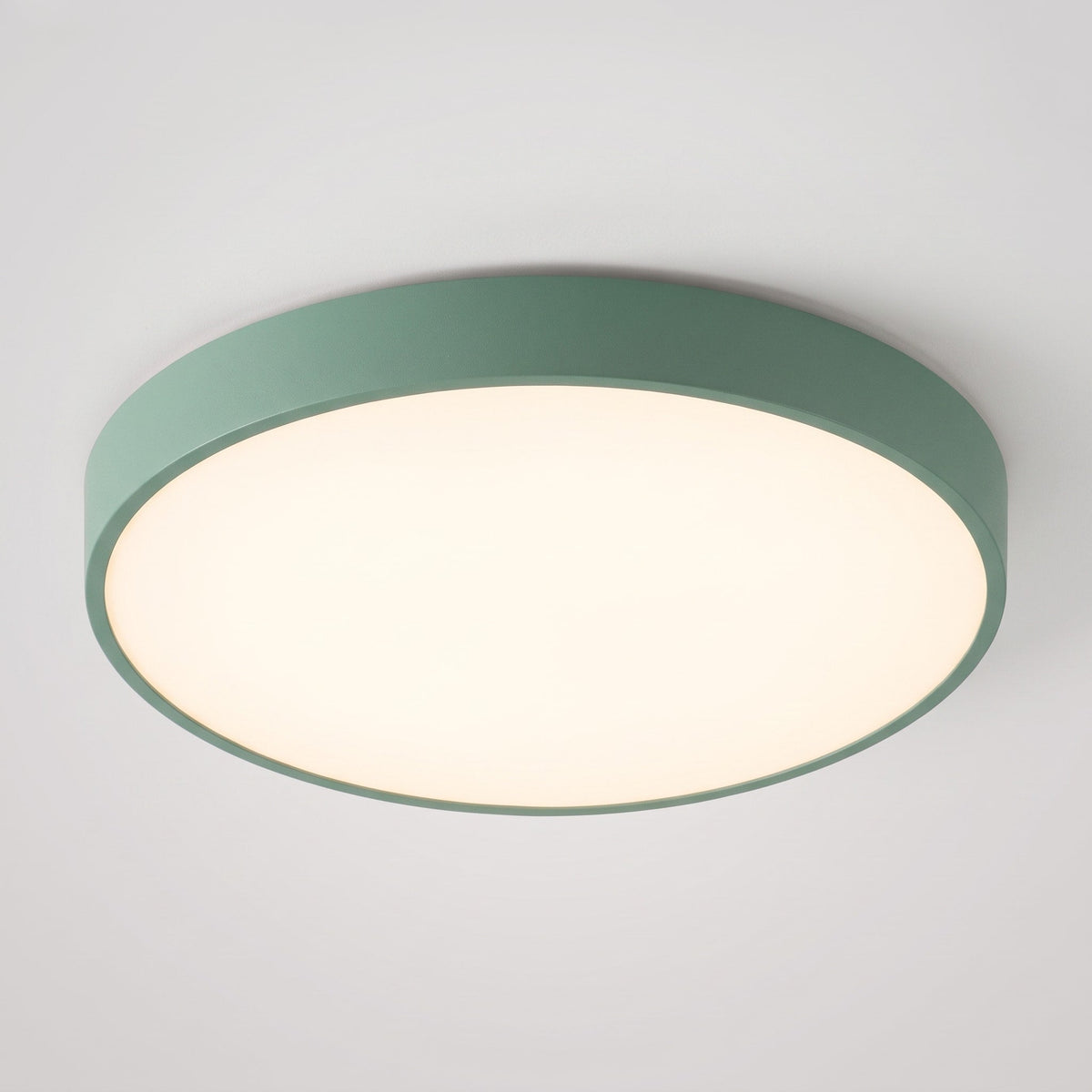 Round LED Ceiling Light Modern Flush Mount Design - Ceiling Light Fixtures - Green - Seravelle Home