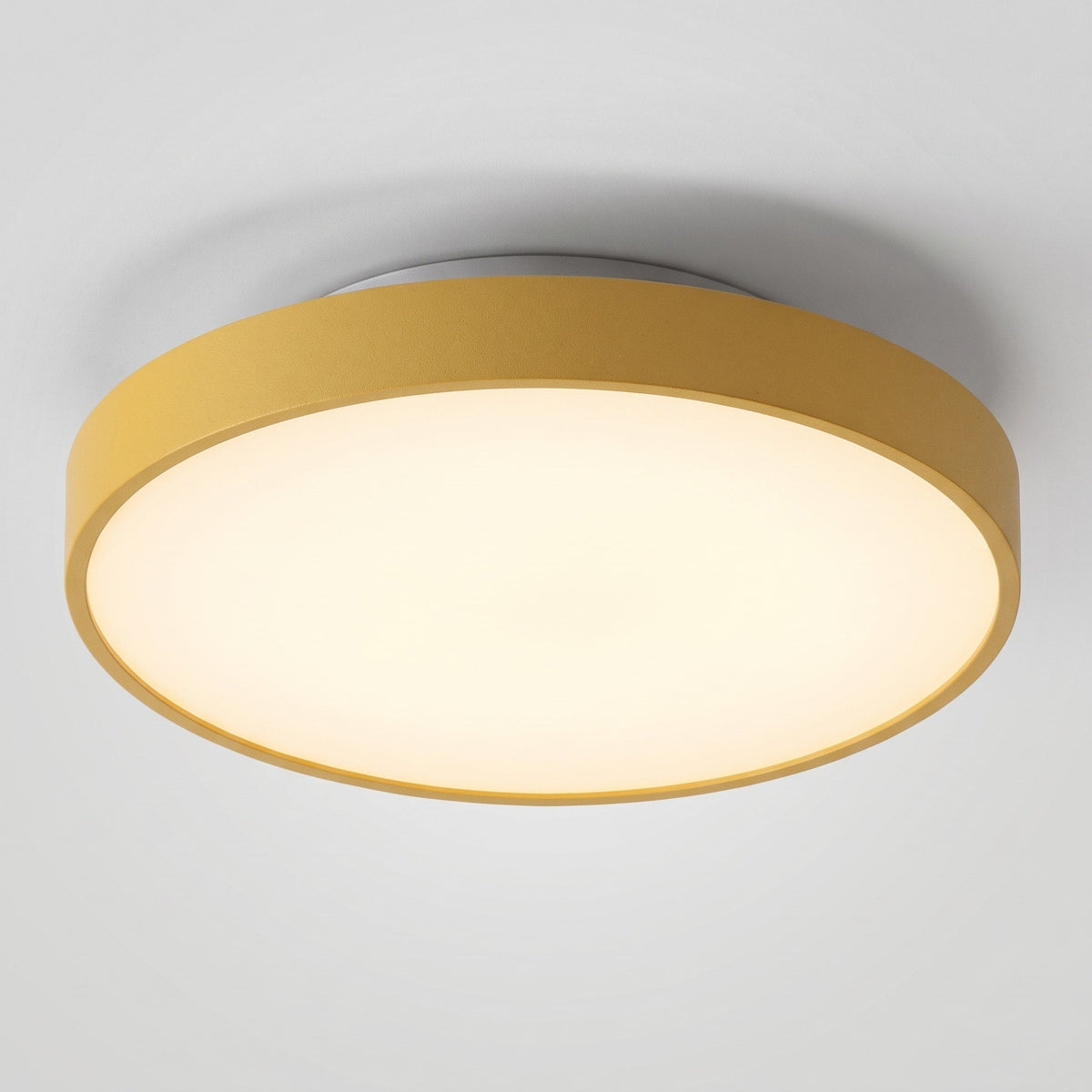 Round LED Ceiling Light Modern Flush Mount Design - Ceiling Light Fixtures - Yellow - Seravelle Home