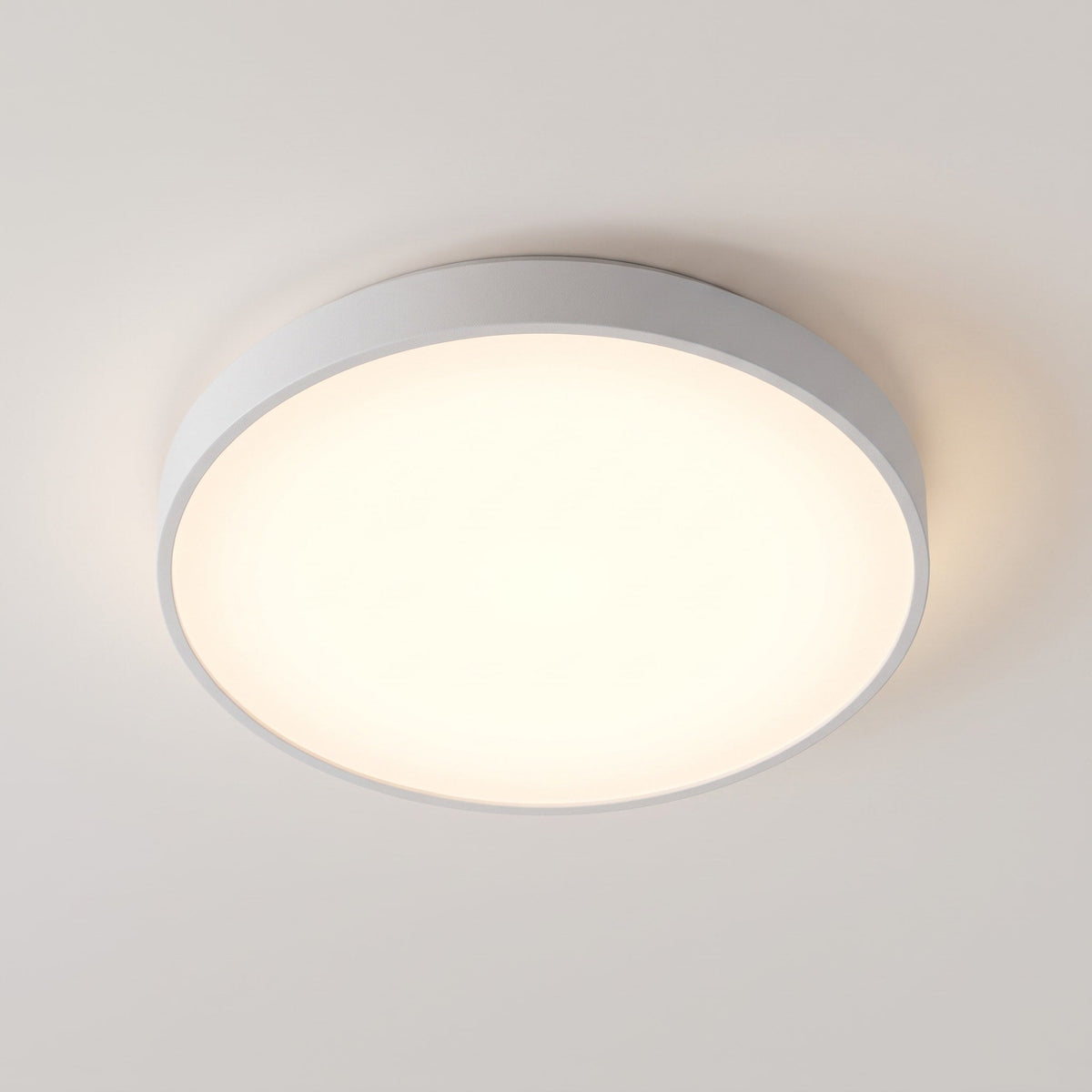 Round LED Ceiling Light Modern Flush Mount Design - Ceiling Light Fixtures - White - Seravelle Home