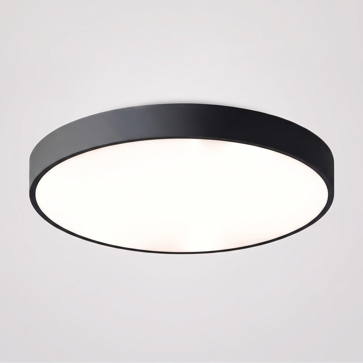 Round LED Ceiling Light Modern Flush Mount Design - Ceiling Light Fixtures - Black - Seravelle Home