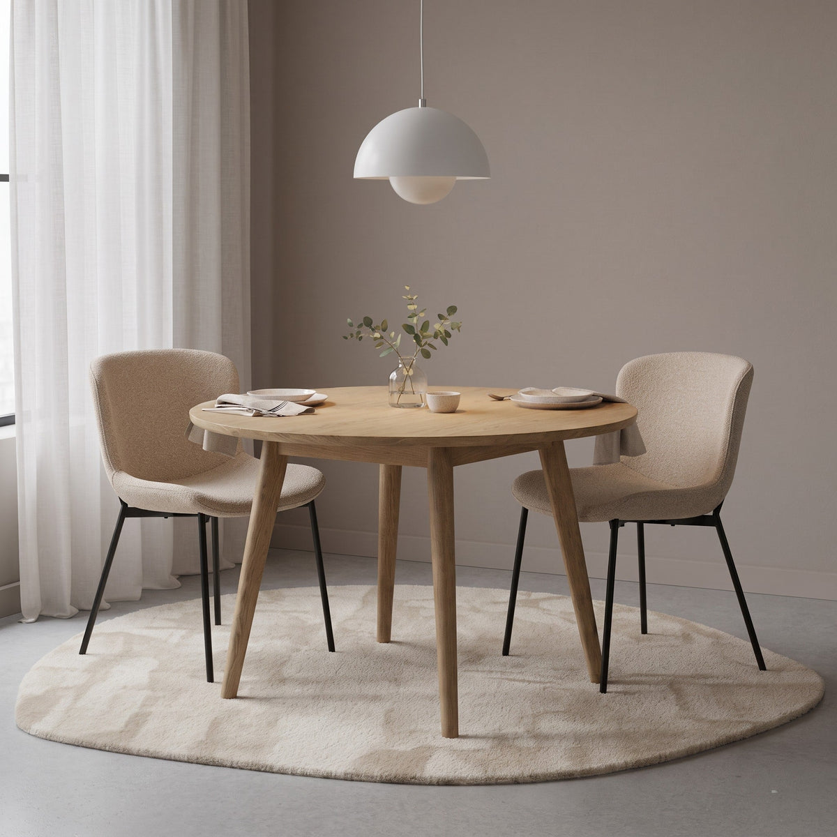 Scandinavian Retro Dome Pendant Light - Pendant Light Fixtures - Grey - Seravelle Home