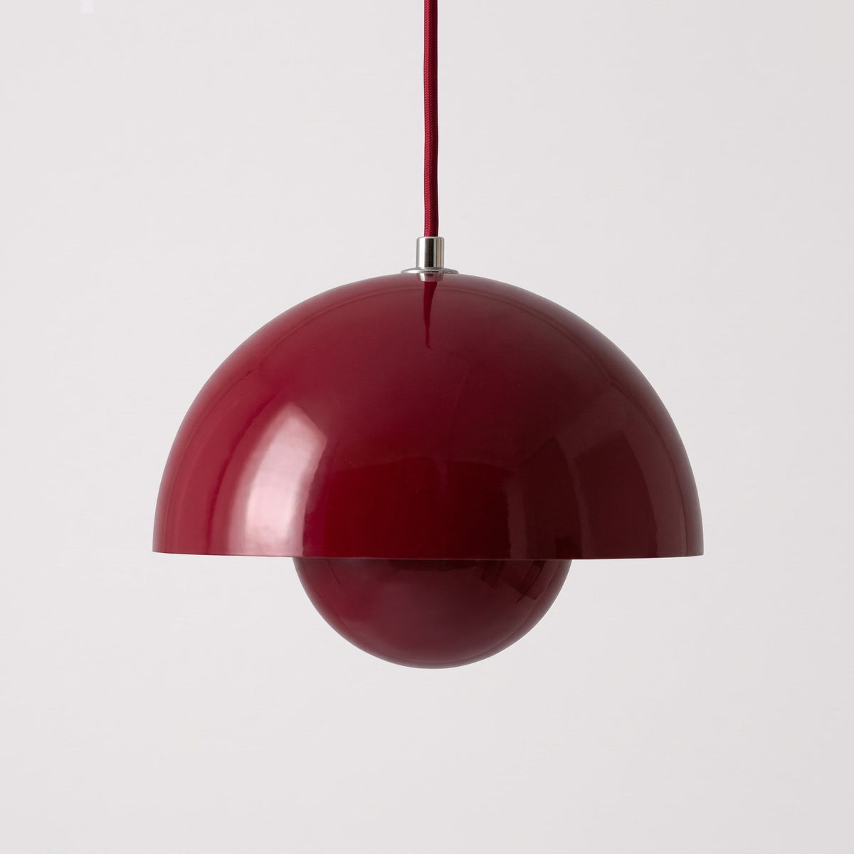 Scandinavian Retro Dome Pendant Light - Pendant Light Fixtures - Red - Seravelle Home