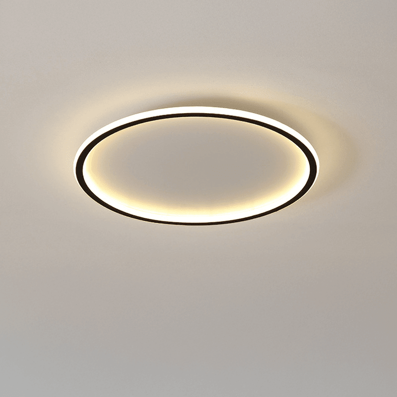 Scandinavian Round LED Ceiling Light Modern Design - Ceiling Light - White - Seravelle Home