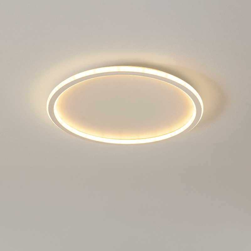 Scandinavian Round LED Ceiling Light Modern Design - Ceiling Light - White - Seravelle Home
