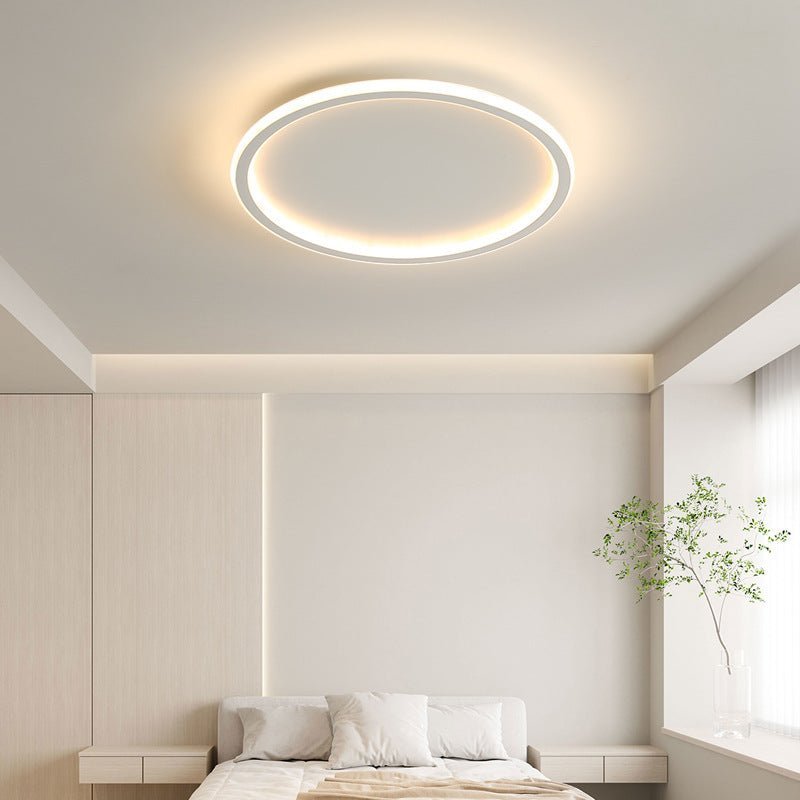 Scandinavian Round LED Ceiling Light Modern Design - Ceiling Light - Black - Seravelle Home