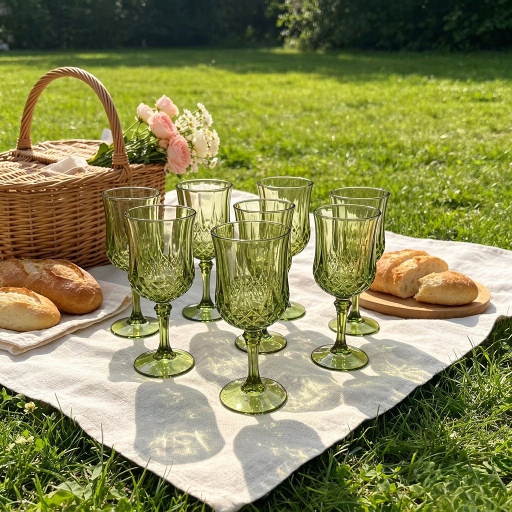 Set of 3 Champagne Flute with Diamond Cut Design - Champagne Flutes - Seravelle Home
