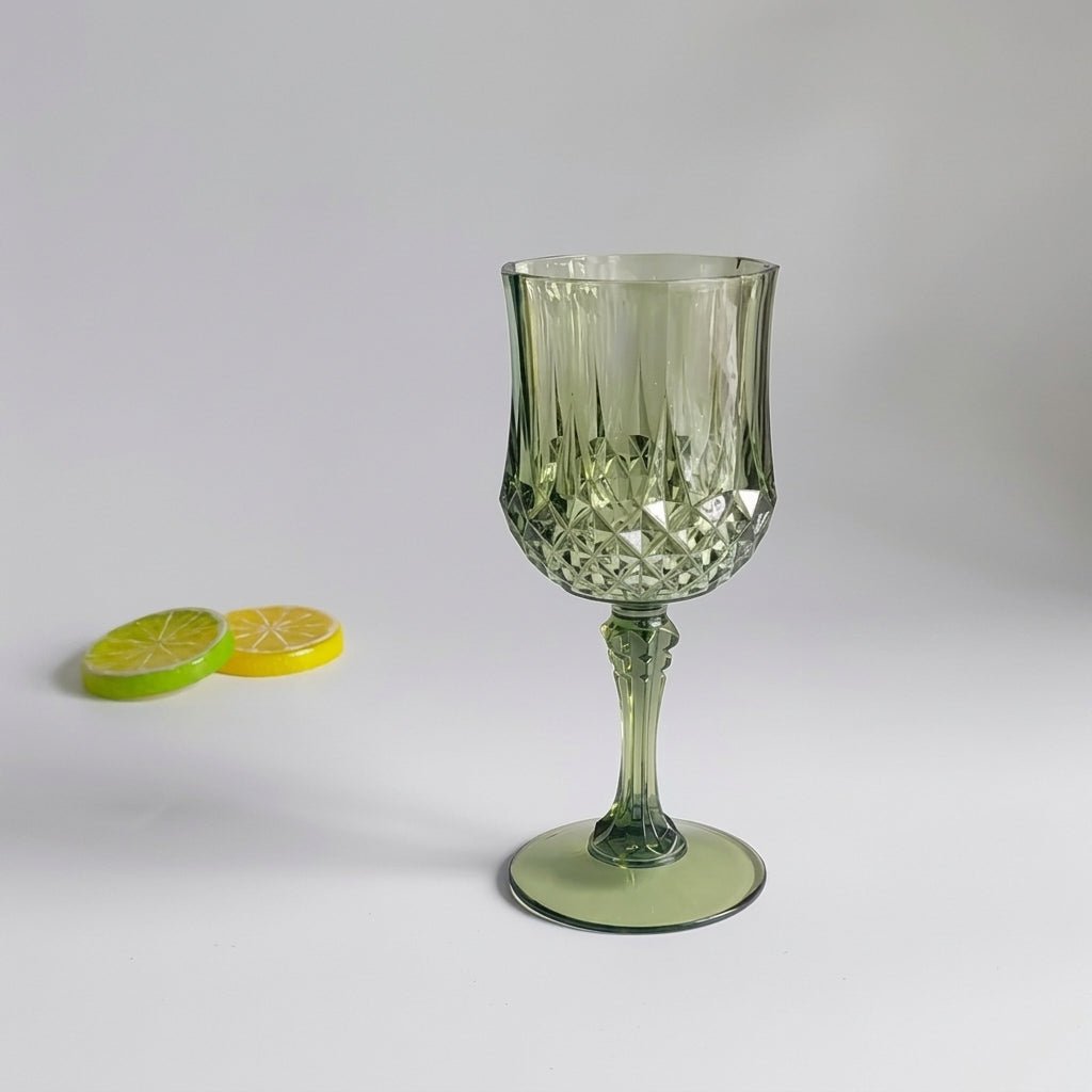 Set of 3 Champagne Flute with Diamond Cut Design - Champagne Flutes - Seravelle Home