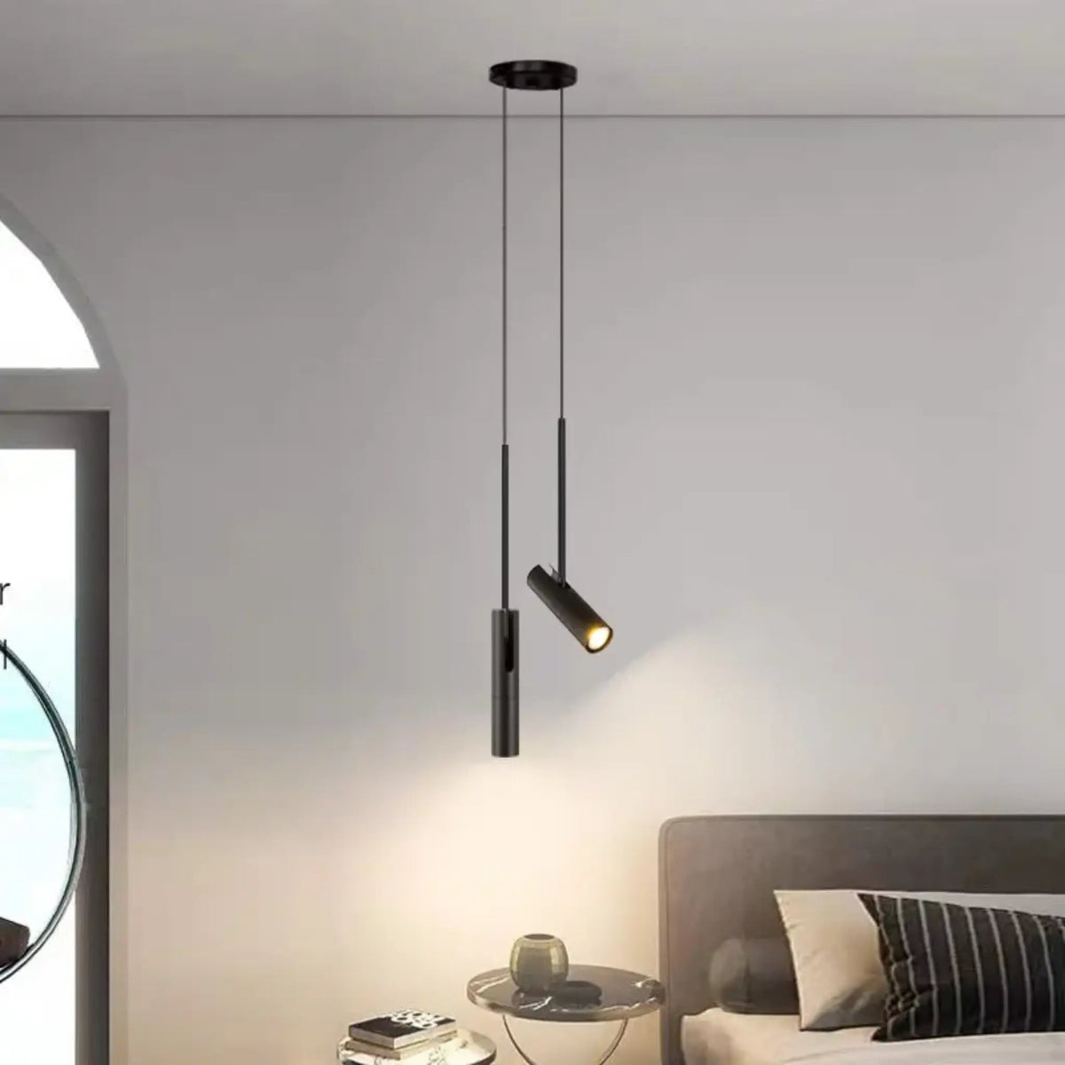 Spotlight Pendant Light for Bedroom and Living Room - Pendant Light Fixtures - Black - Seravelle Home