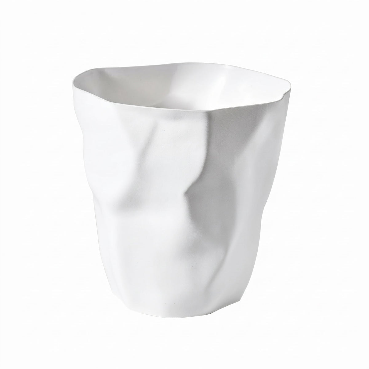 Virelle – Artistic Wastebasket - Wastebaskets - White - Seravelle Home