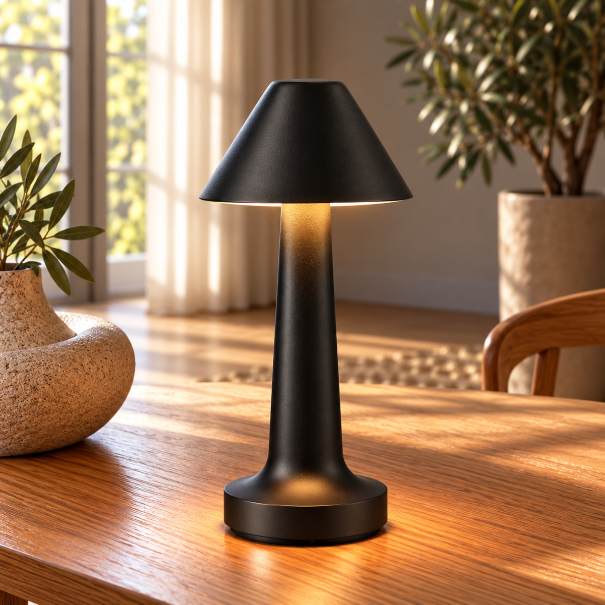 Cordless Rechargeable LED Table Lamp with Touch Control