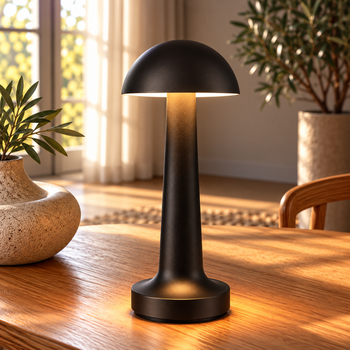 Cordless Rechargeable LED Table Lamp with Touch Control
