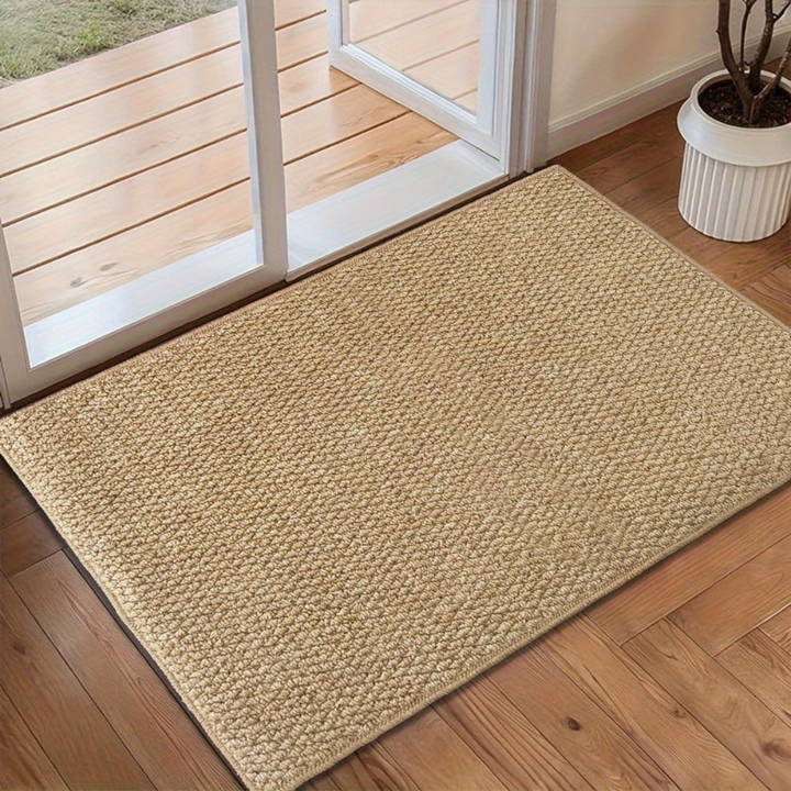 Structured Doormat with Non-Slip Design and Low Profile