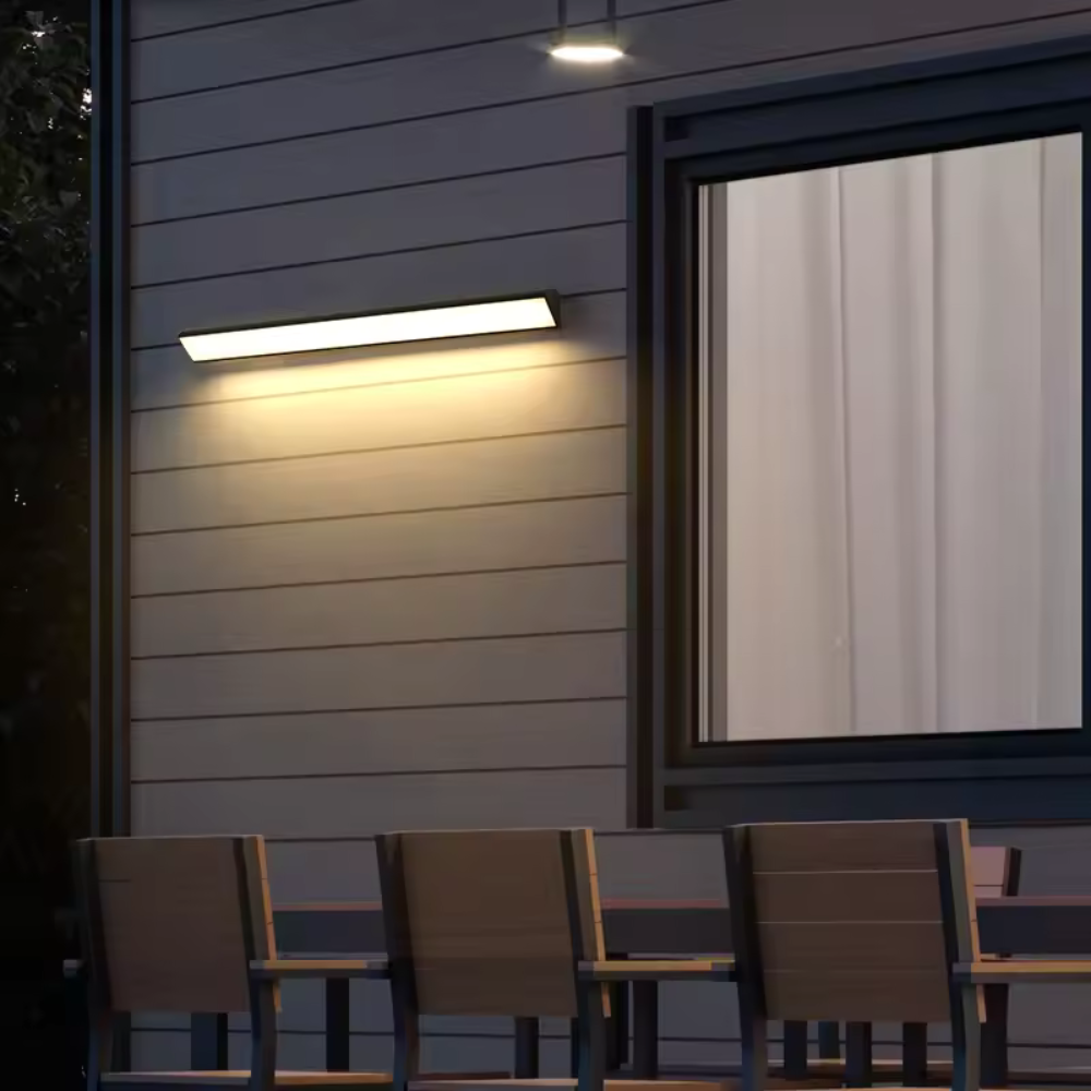 LED Wall Light Outdoor with Linear Design for Garden and Terrace