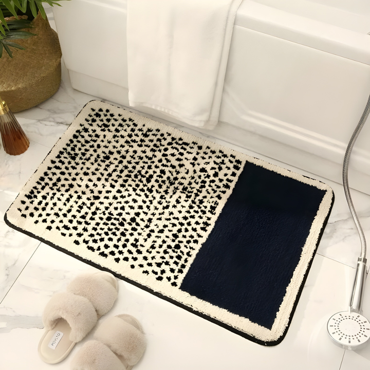 Bath Mat With Pattern And Soft Texture For The Bathroom