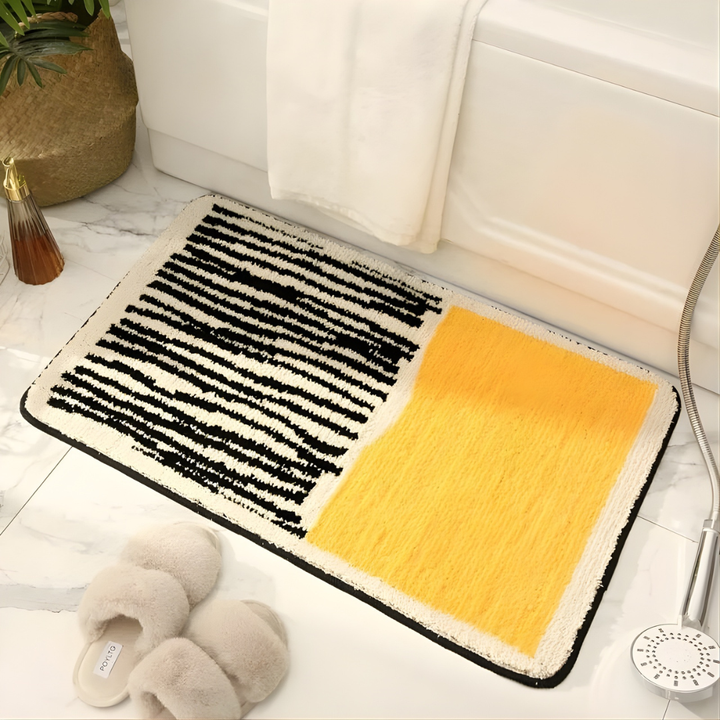 Bath Mat With Pattern And Soft Texture For The Bathroom