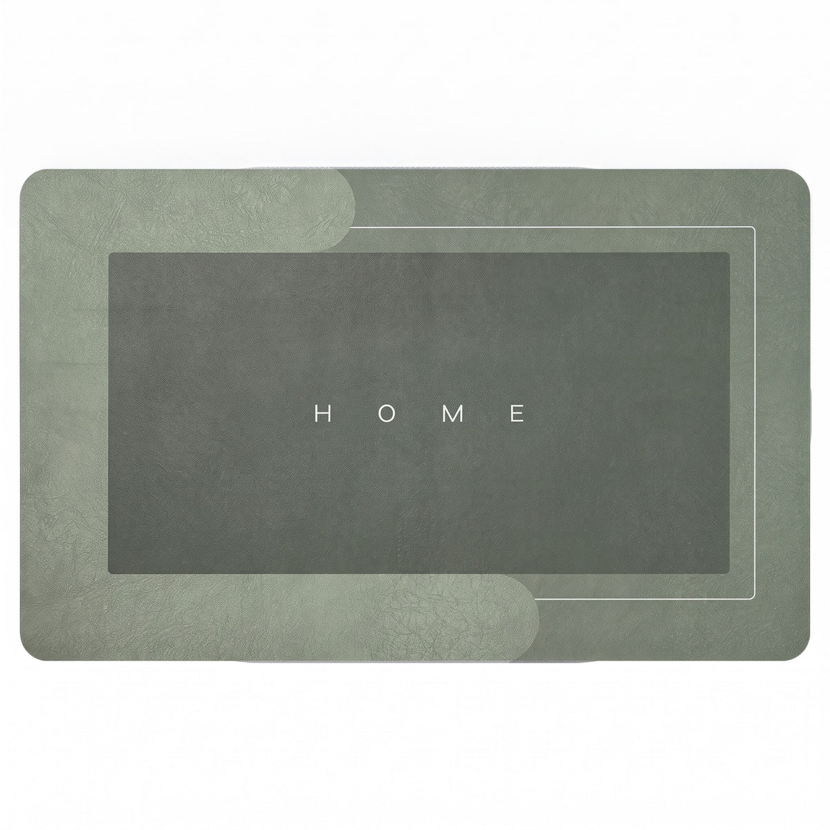 Oval Quick-Dry Bath Mat for Bathroom and Kitchen Entryways
