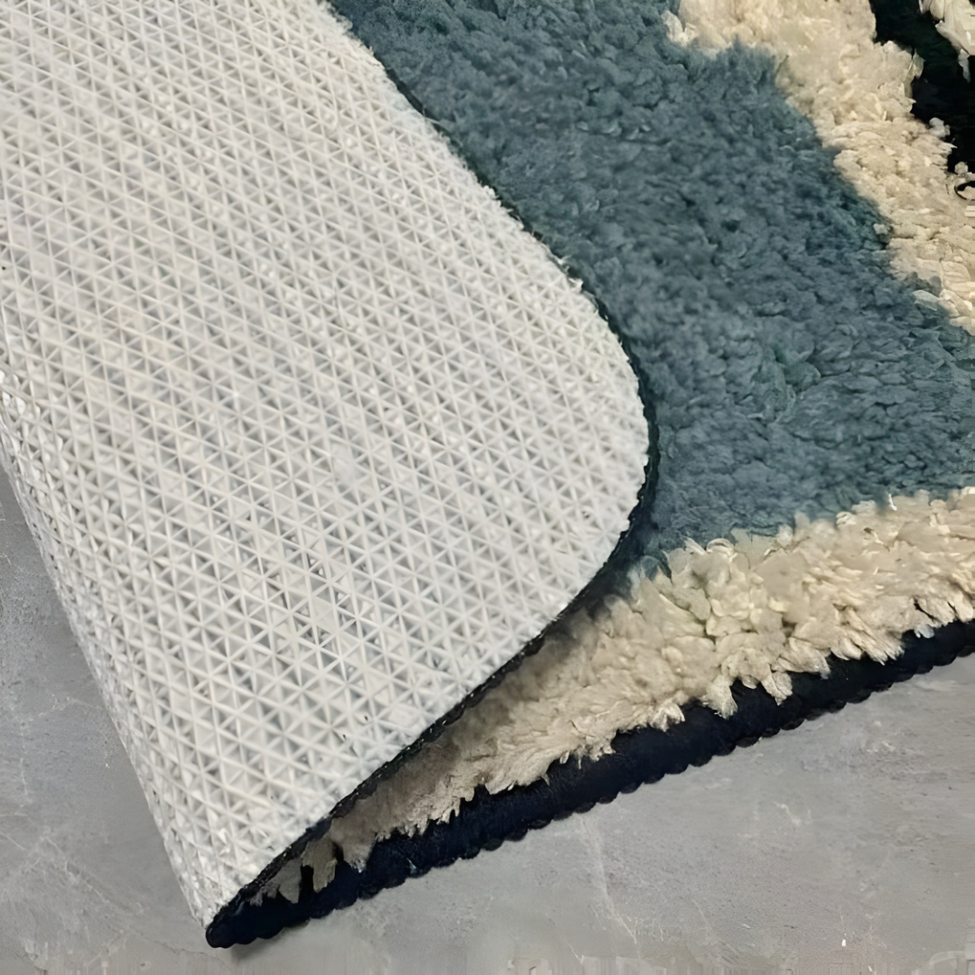 Bath Mat With Pattern And Soft Texture For The Bathroom
