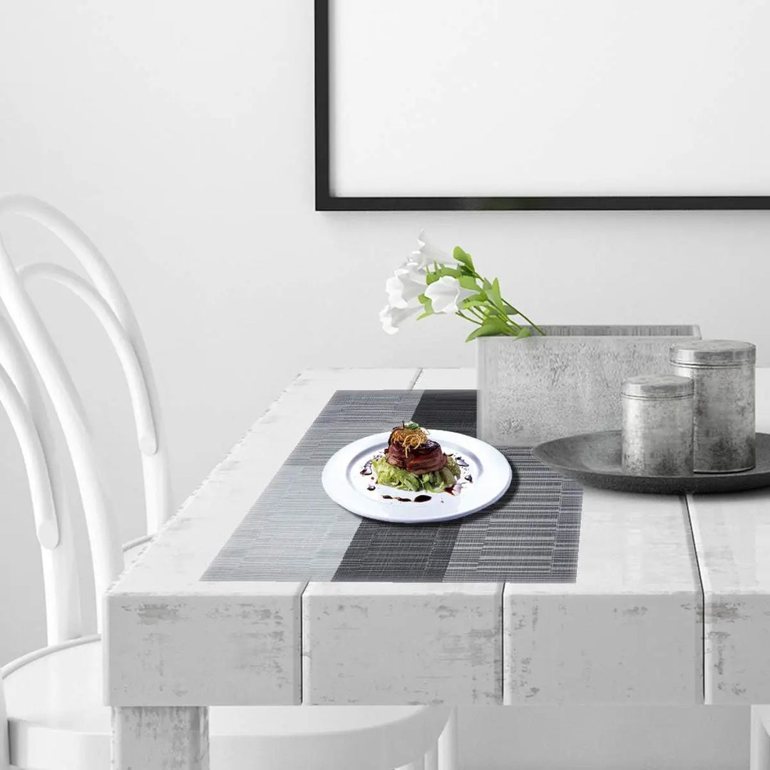 Woven Placemat in Modern Stripe Design