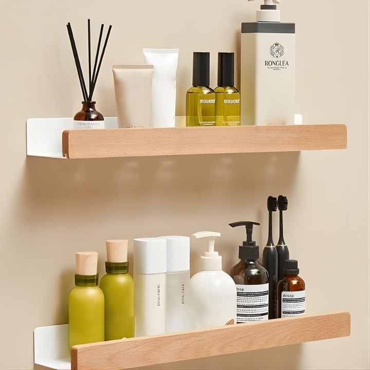 Wall Shelf Set Made of High-Quality Wood