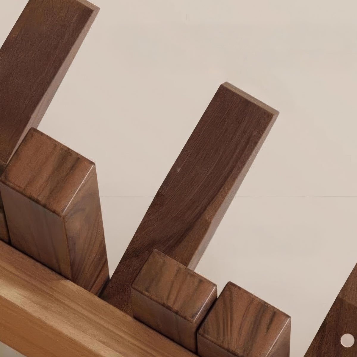 Wooden Wall Mounted Coat Rack with Folding Hooks