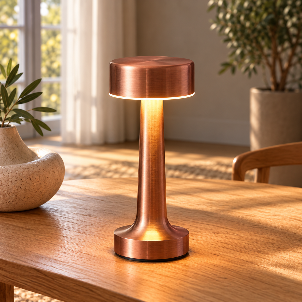 Cordless Rechargeable LED Table Lamp with Touch Control