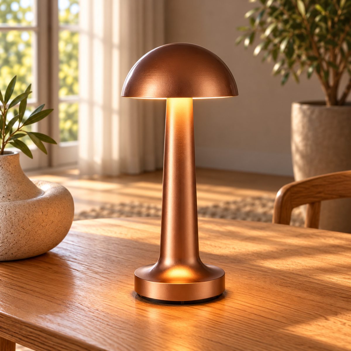 Cordless Rechargeable LED Table Lamp with Touch Control