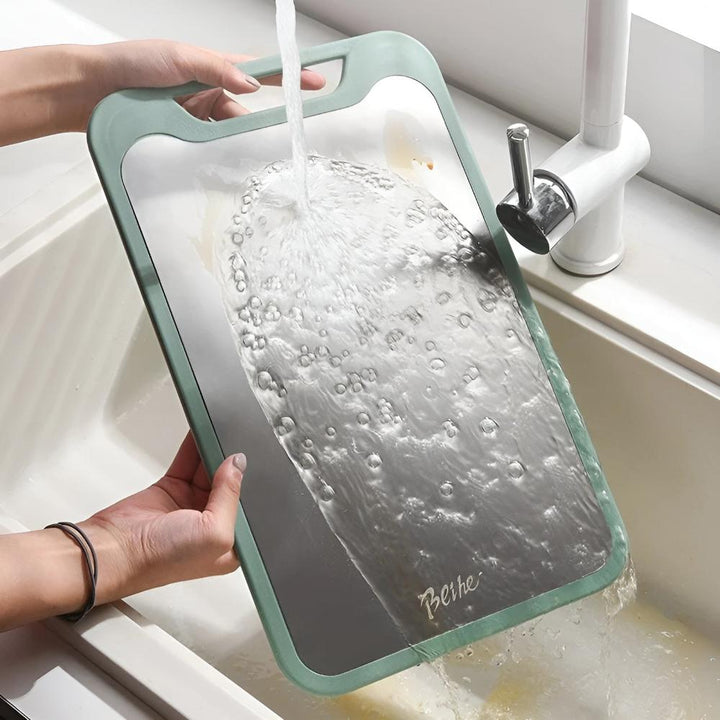 Stainless Steel Cutting Board with Double-Sided Design