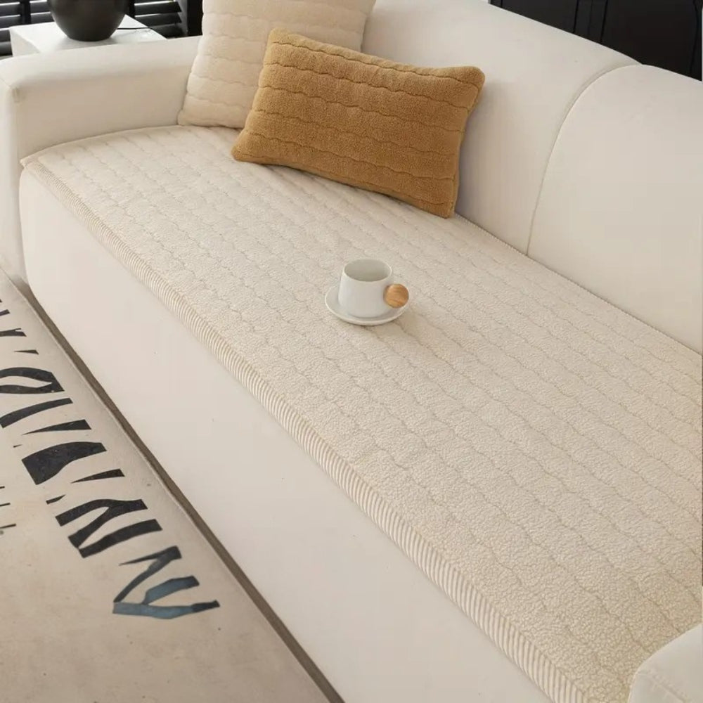 Plush Sofa Cover with Thick Texture for Upholstered Furniture