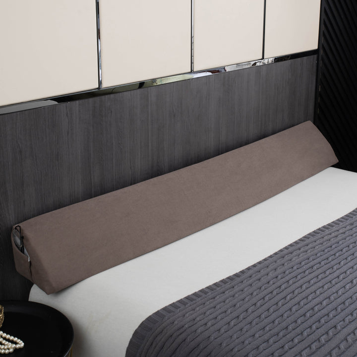 Long Wedge Pillow as Back Support for the Headboard